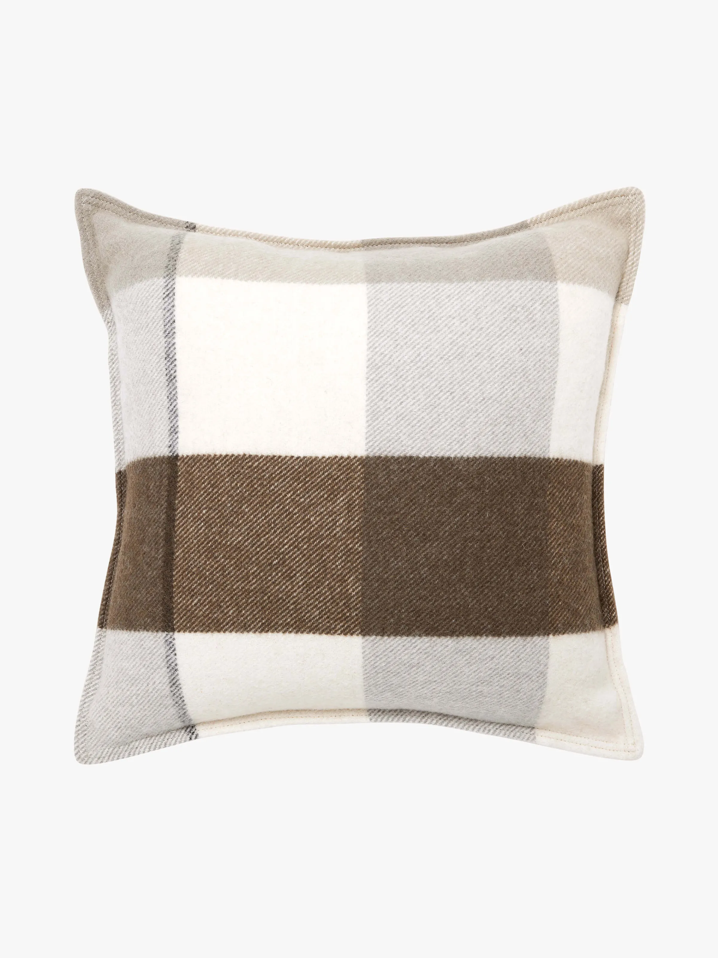 L&M Home Alby Chocolate Australian Wool Cushion Clearance