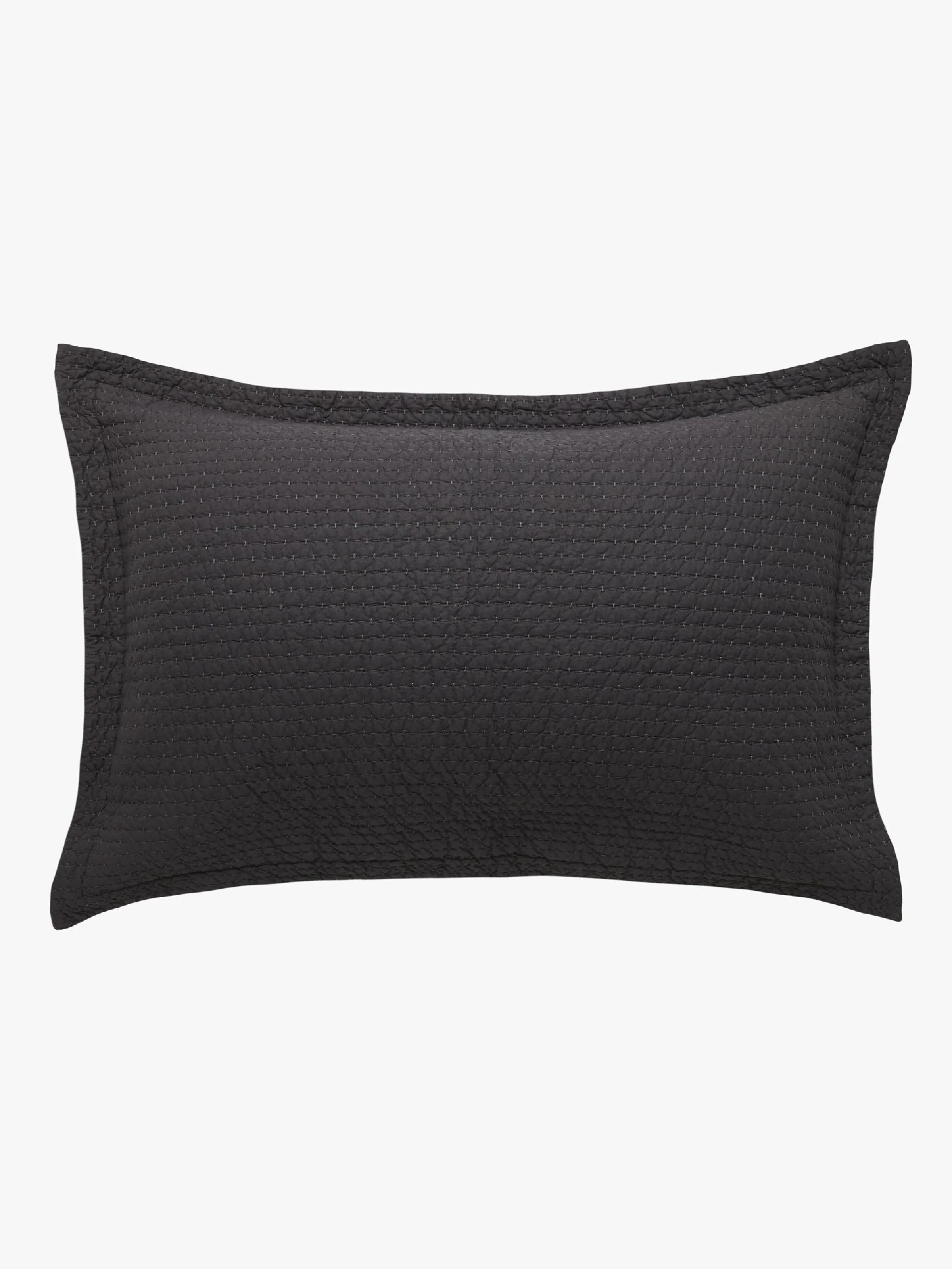 L&M Home Aspen Charcoal Pure Cotton Quilted Pillowcases Store