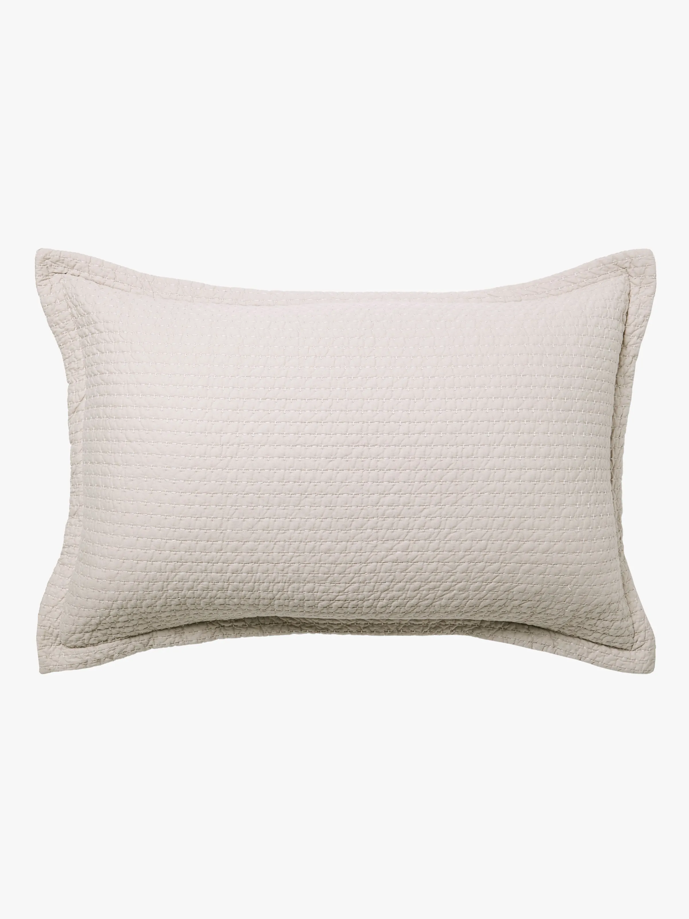 L&M Home Aspen Oatmeal Pure Cotton Quilted Pillowcases Fashion