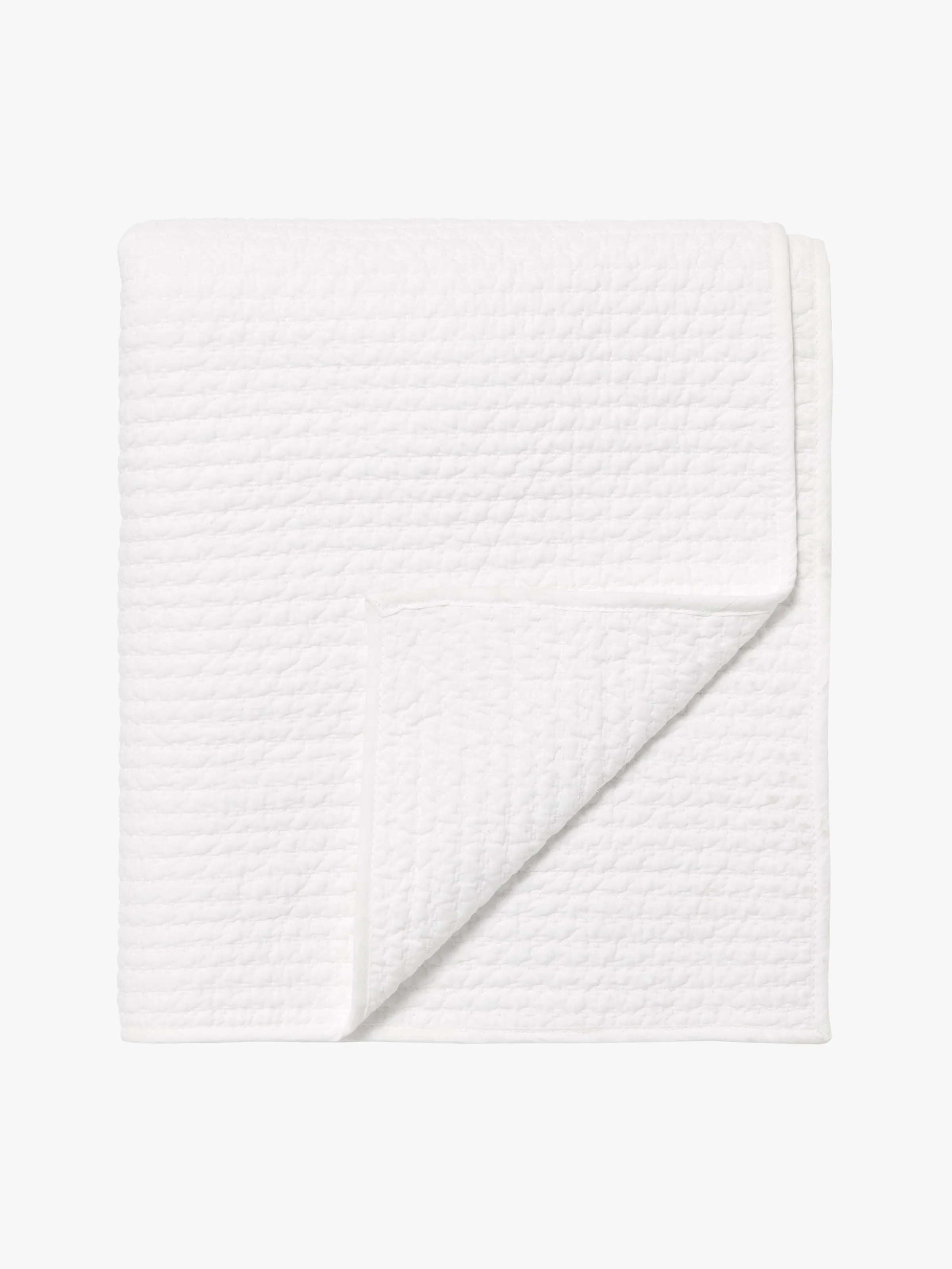 L&M Home Aspen White Pure Cotton Quilt Outlet