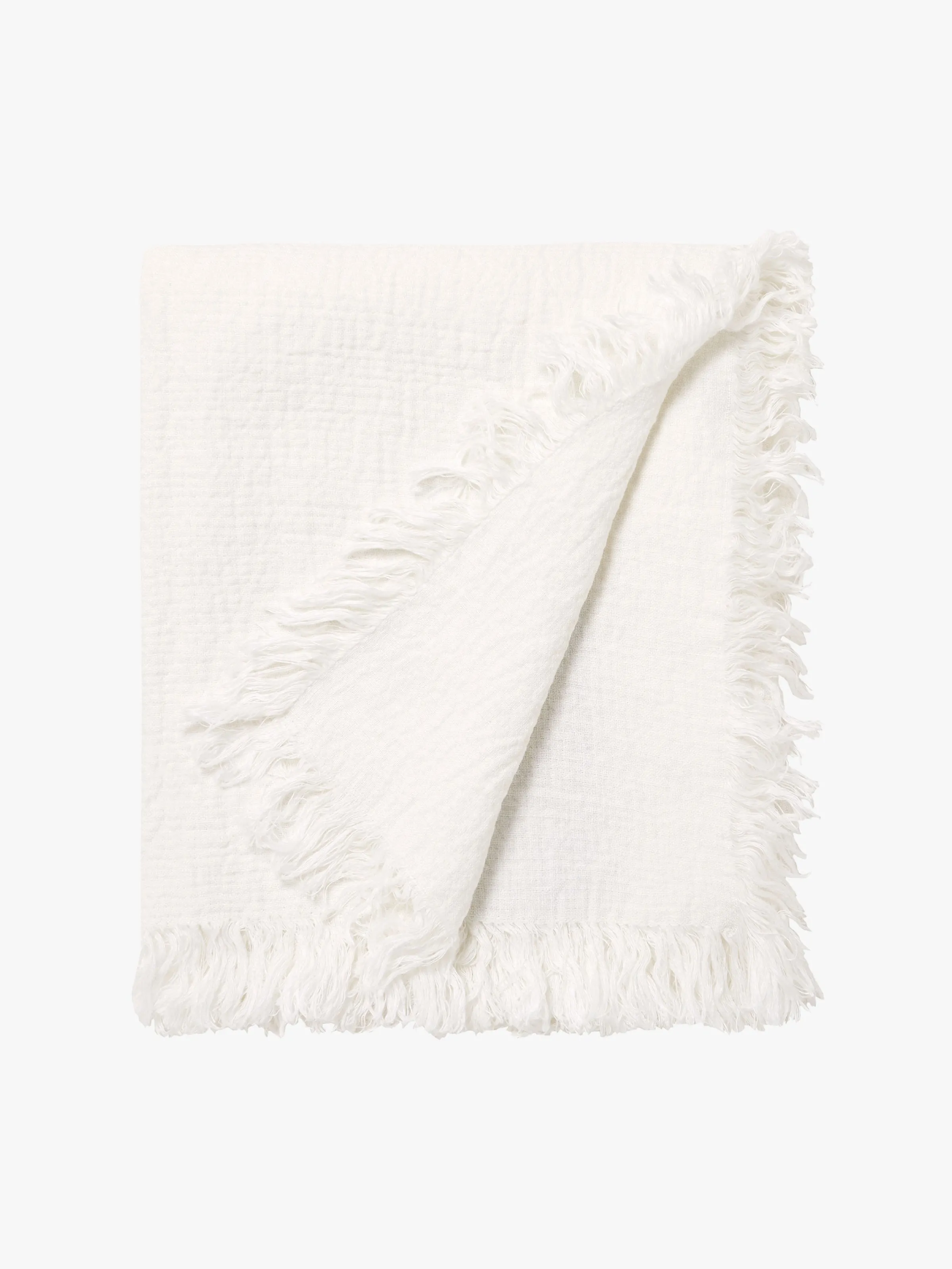 L&M Home Ava Chalk Pure Linen Throw Shop