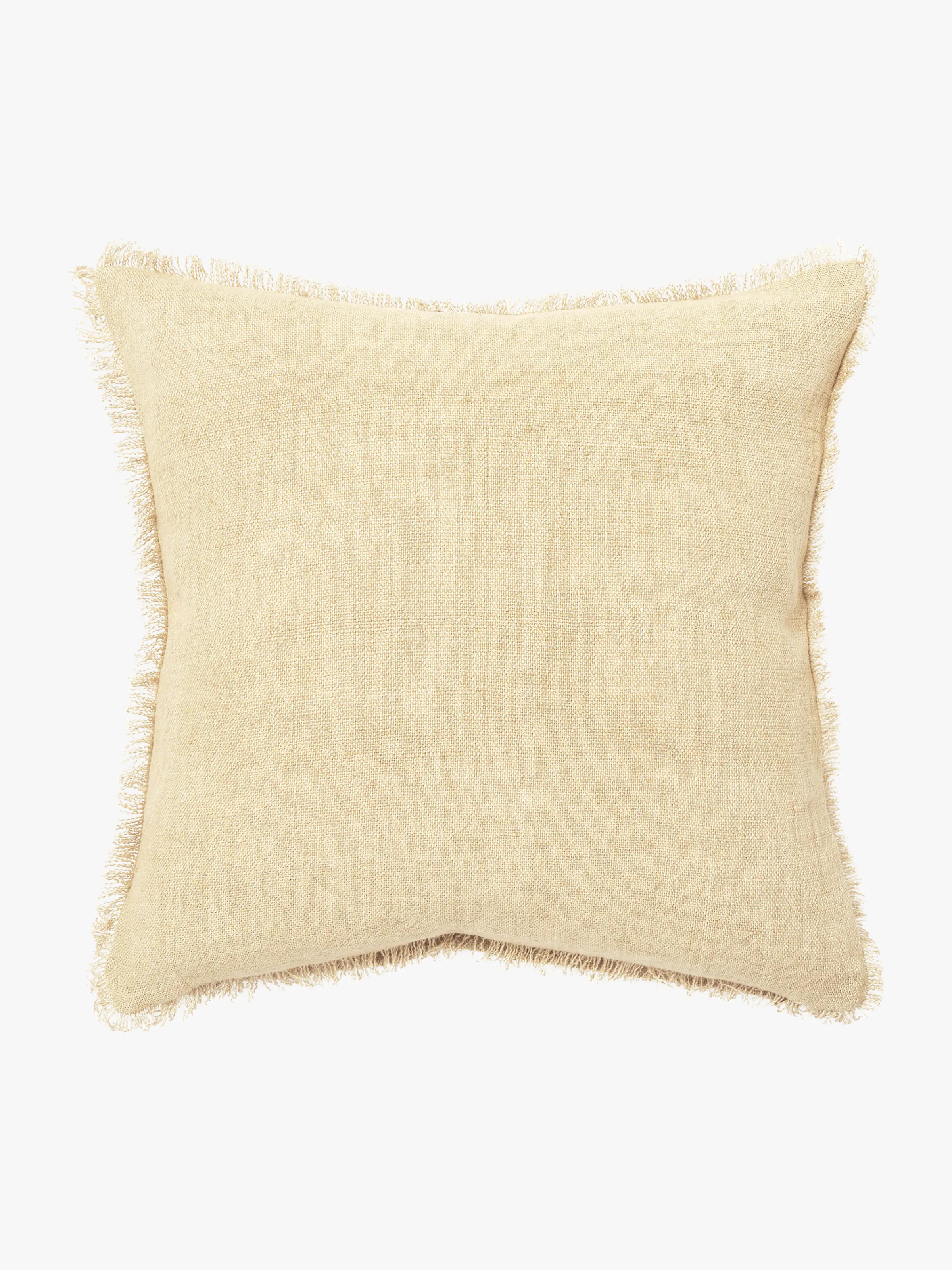 L&M Home Burton Limone Heavy Linen Cushion Hot