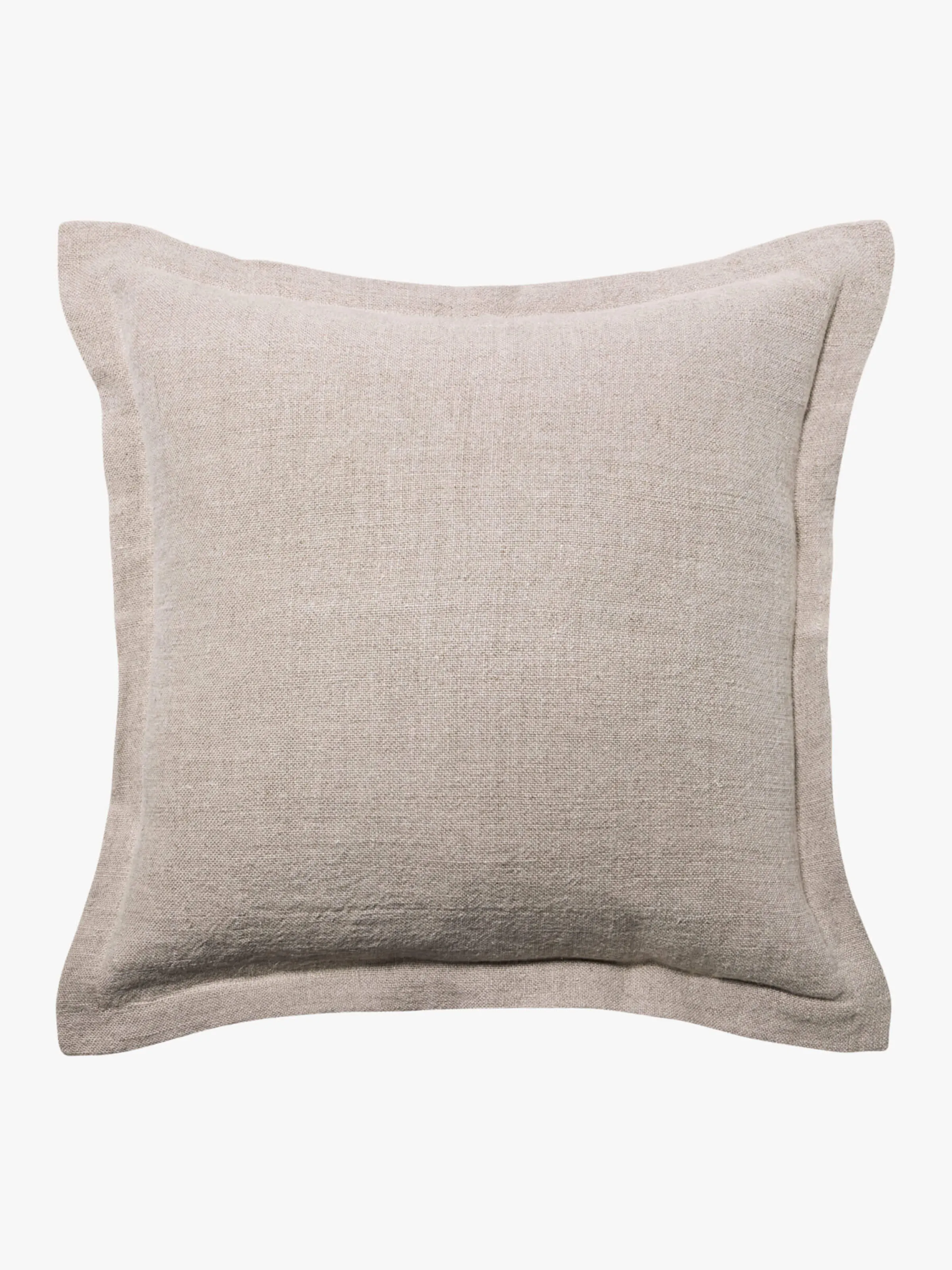 L&M Home Burton Oatmeal Tailored Heavy Linen Cushion Fashion