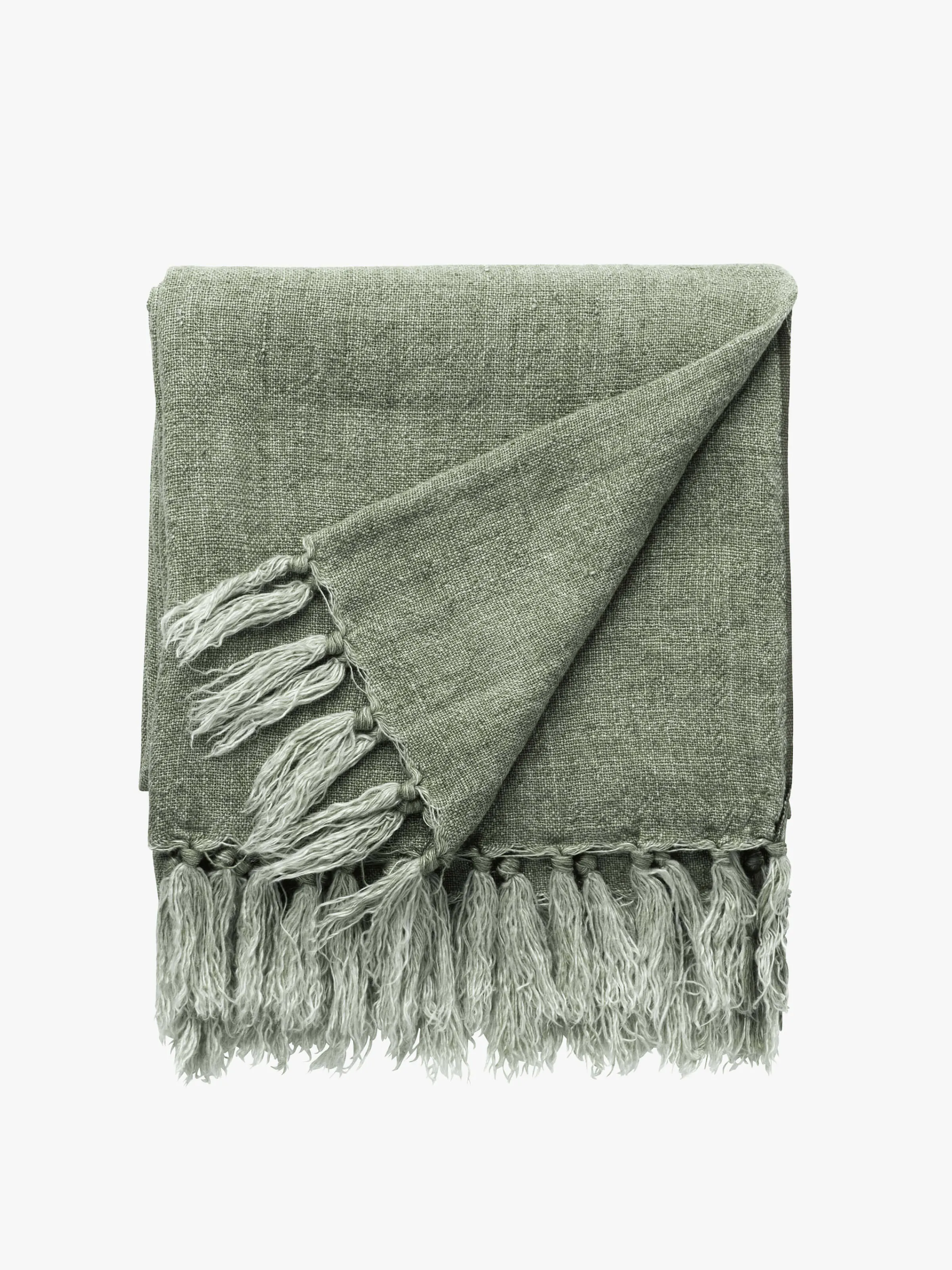 L&M Home Burton Seagrass Heavy Linen Throw Sale