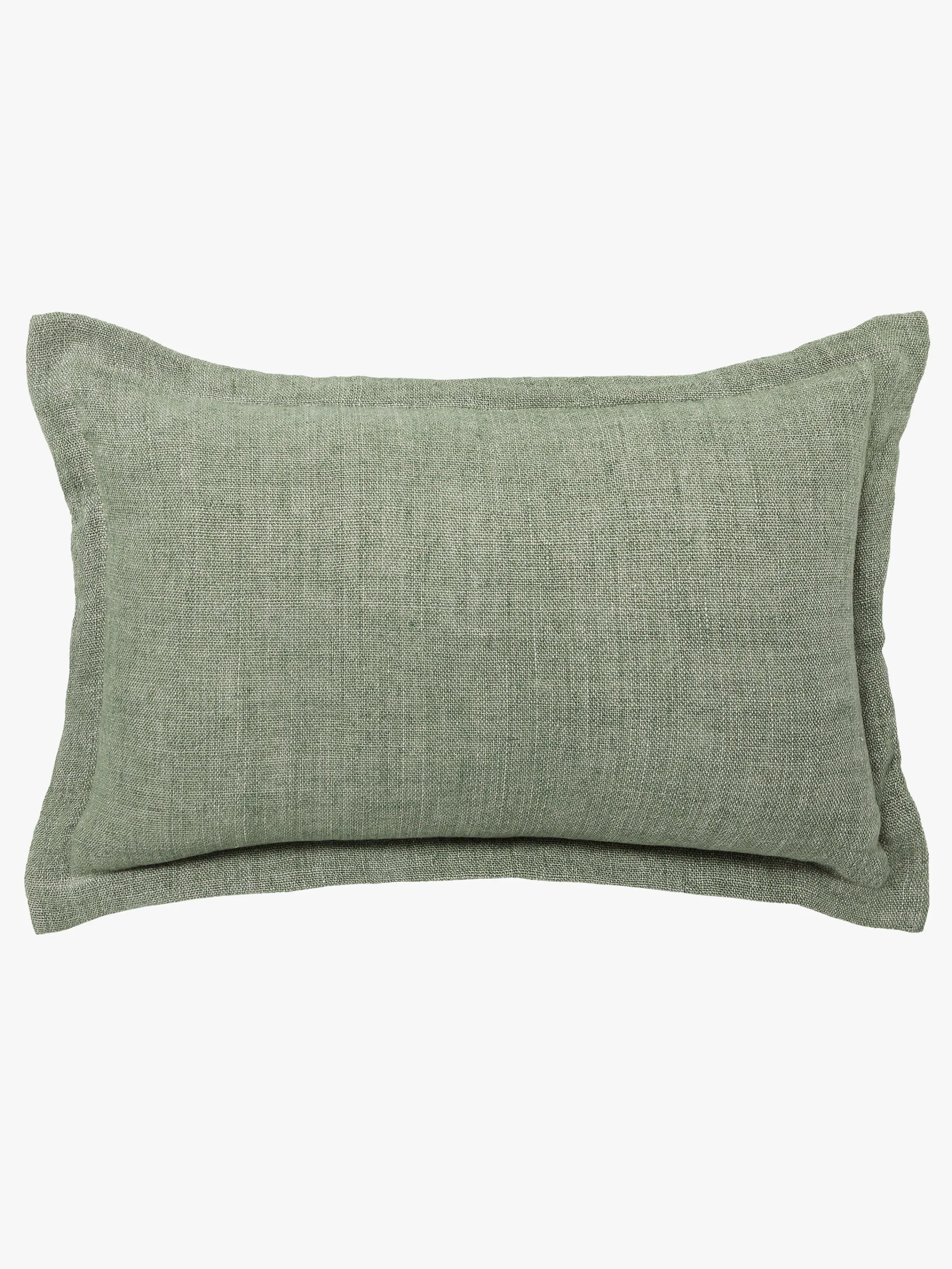 L&M Home Burton Seagrass Tailored Heavy Linen Rectangle Cushion New