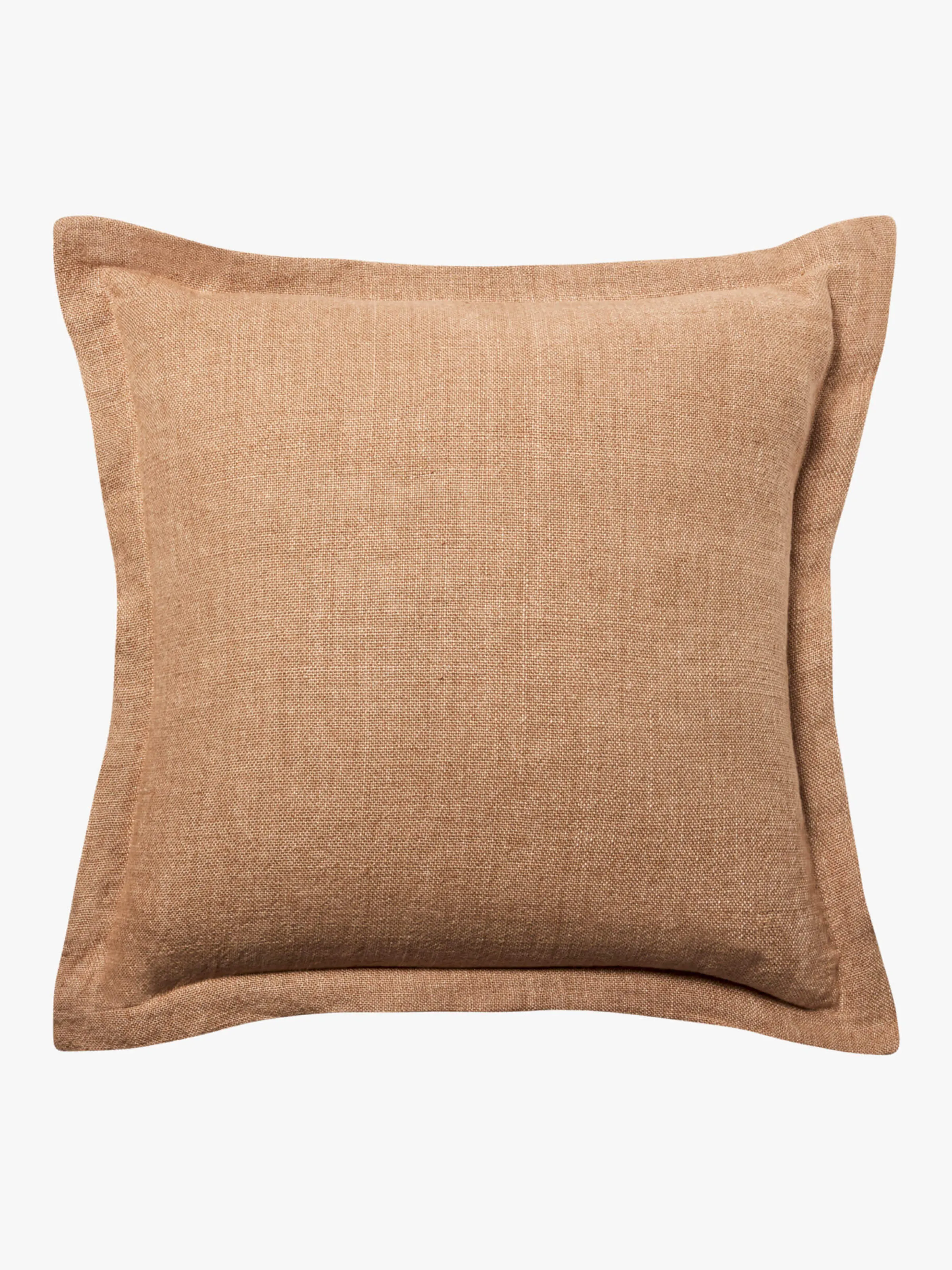 L&M Home Burton Toffee Tailored Heavy Linen Cushion Fashion