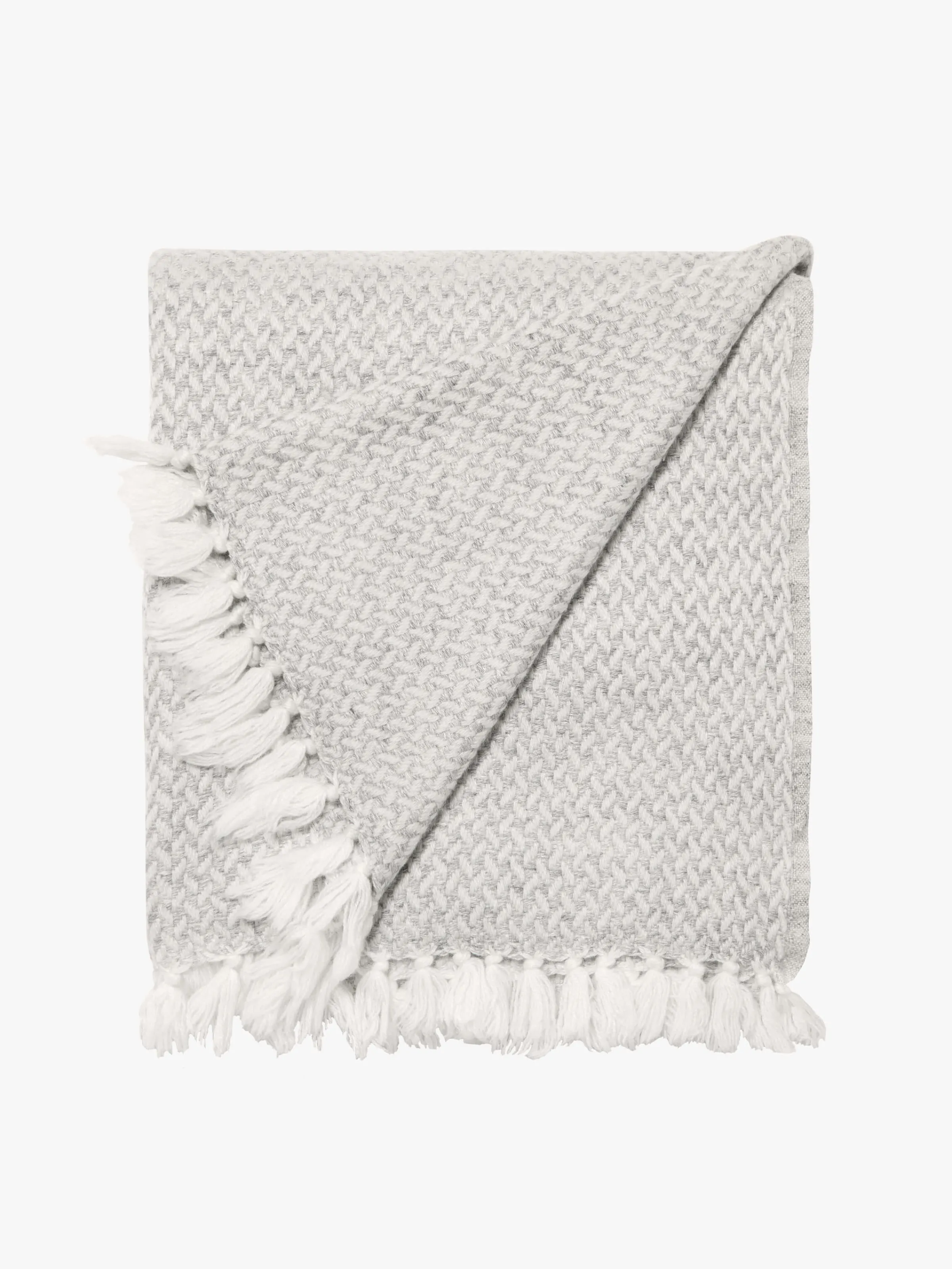 L&M Home Copenhagen Silver Pure Cashmere Throw Flash Sale