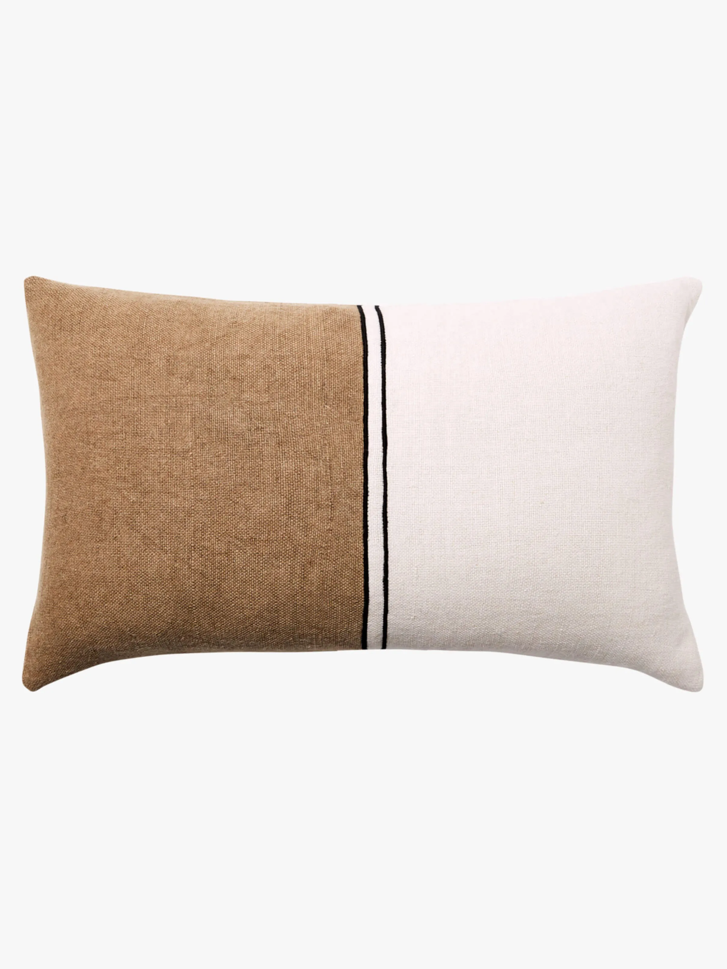 L&M Home Duet Cafe Linen & Cotton Rectangle Cushion Outlet