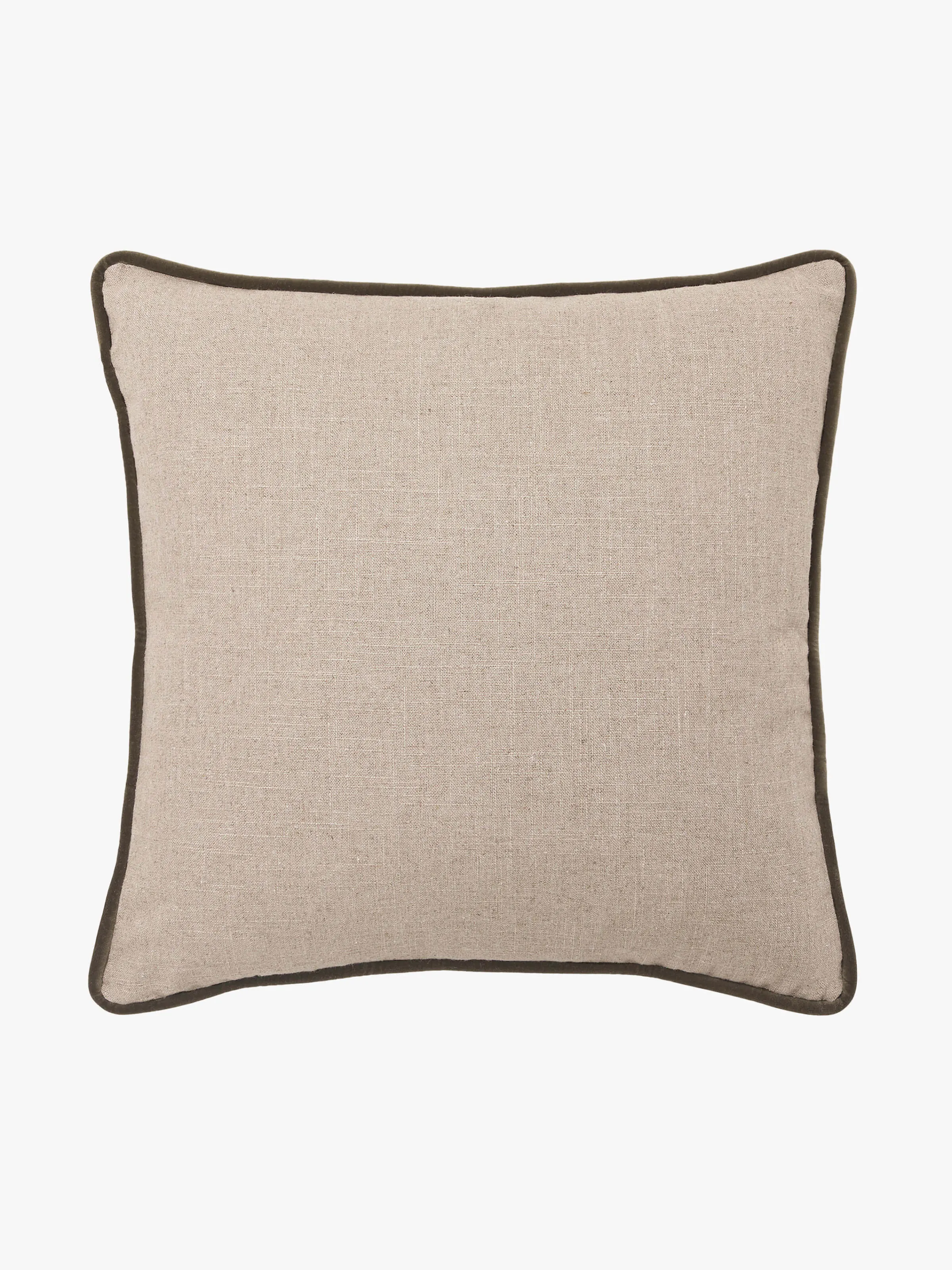 L&M Home Etro Olive Piped Velvet Cushion Hot