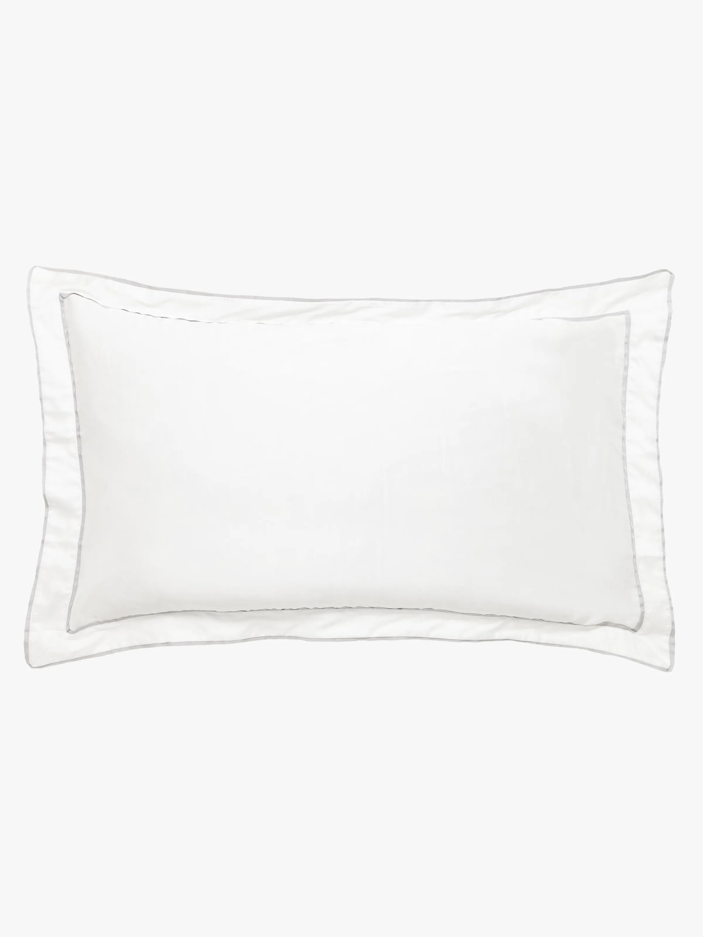 L&M Home Grosgrain Silver Egyptian Cotton Tailored Pillowcases Store