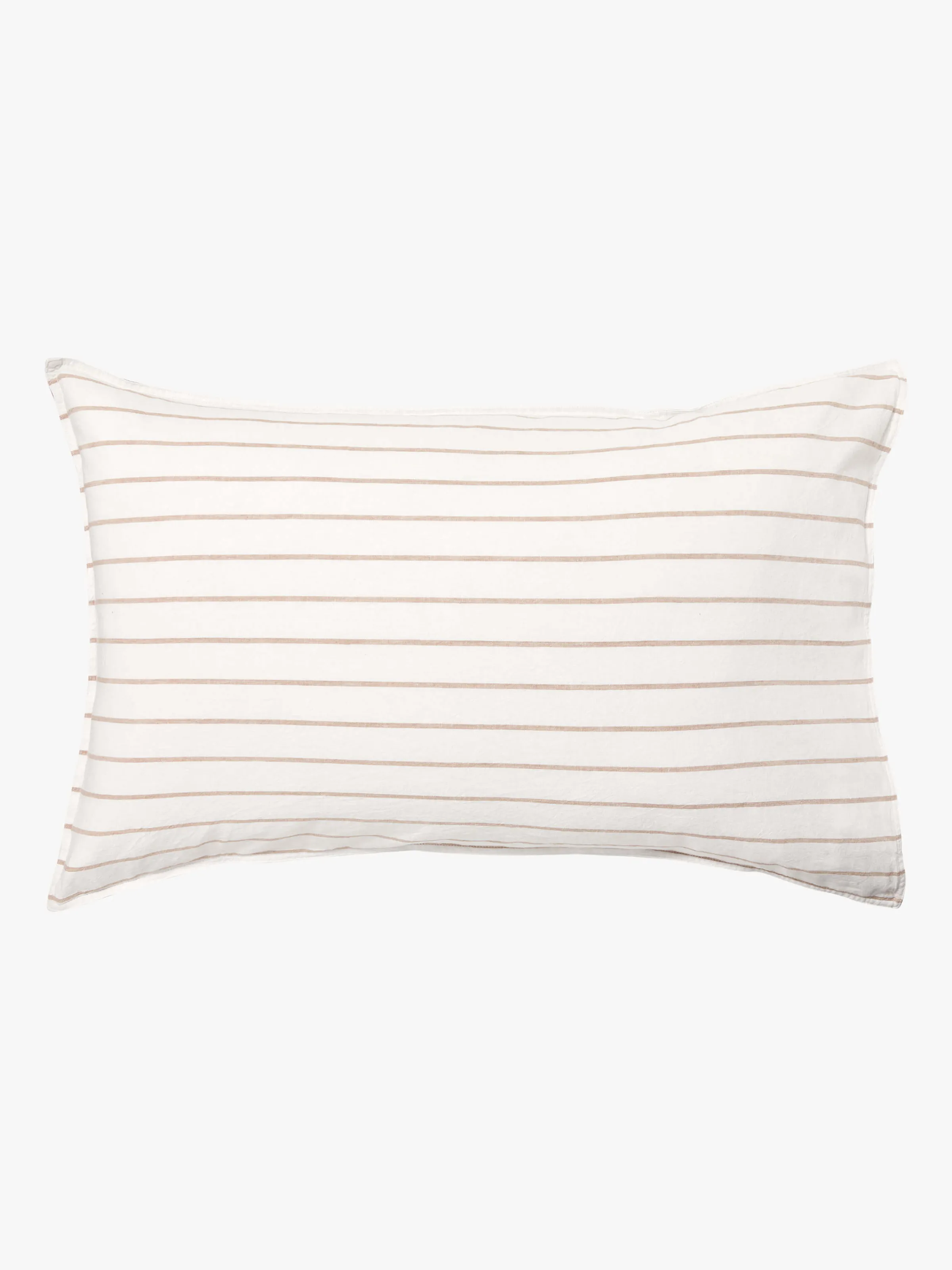 L&M Home Loft Tan Linen & Cotton Pillowcases Hot