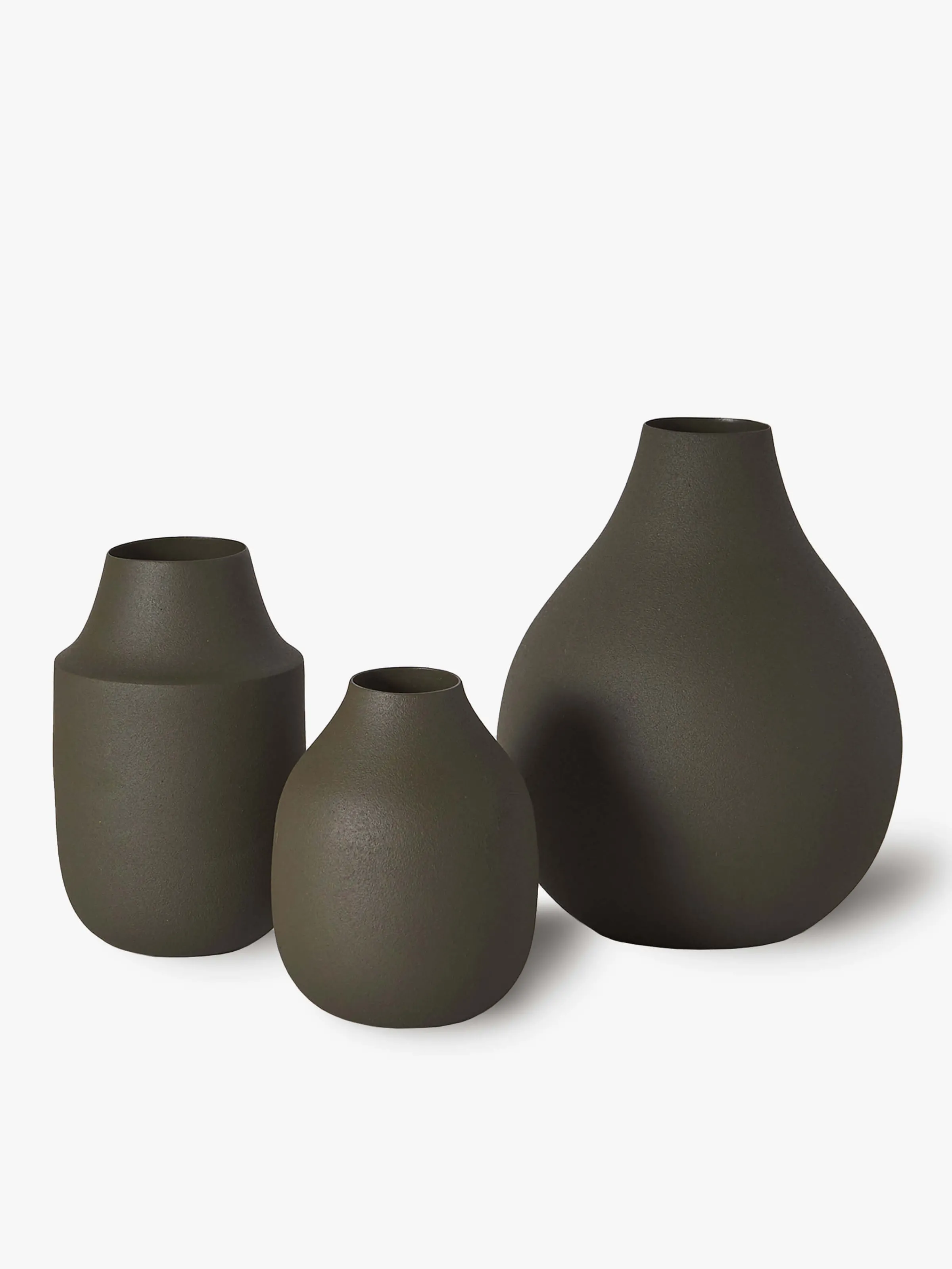 L&M Home Mona Olive Trio of Vases Cheap