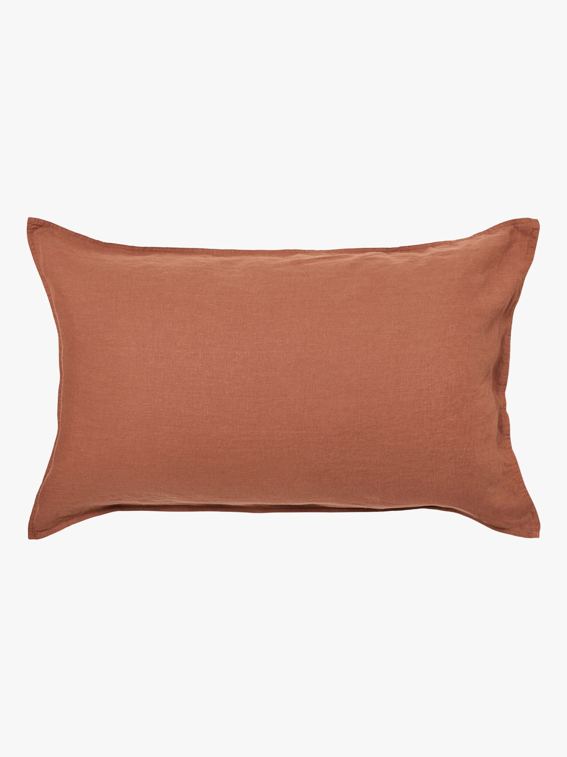 L&M Home Mondo Cinnamon Organic French Linen Pillowcases Flash Sale