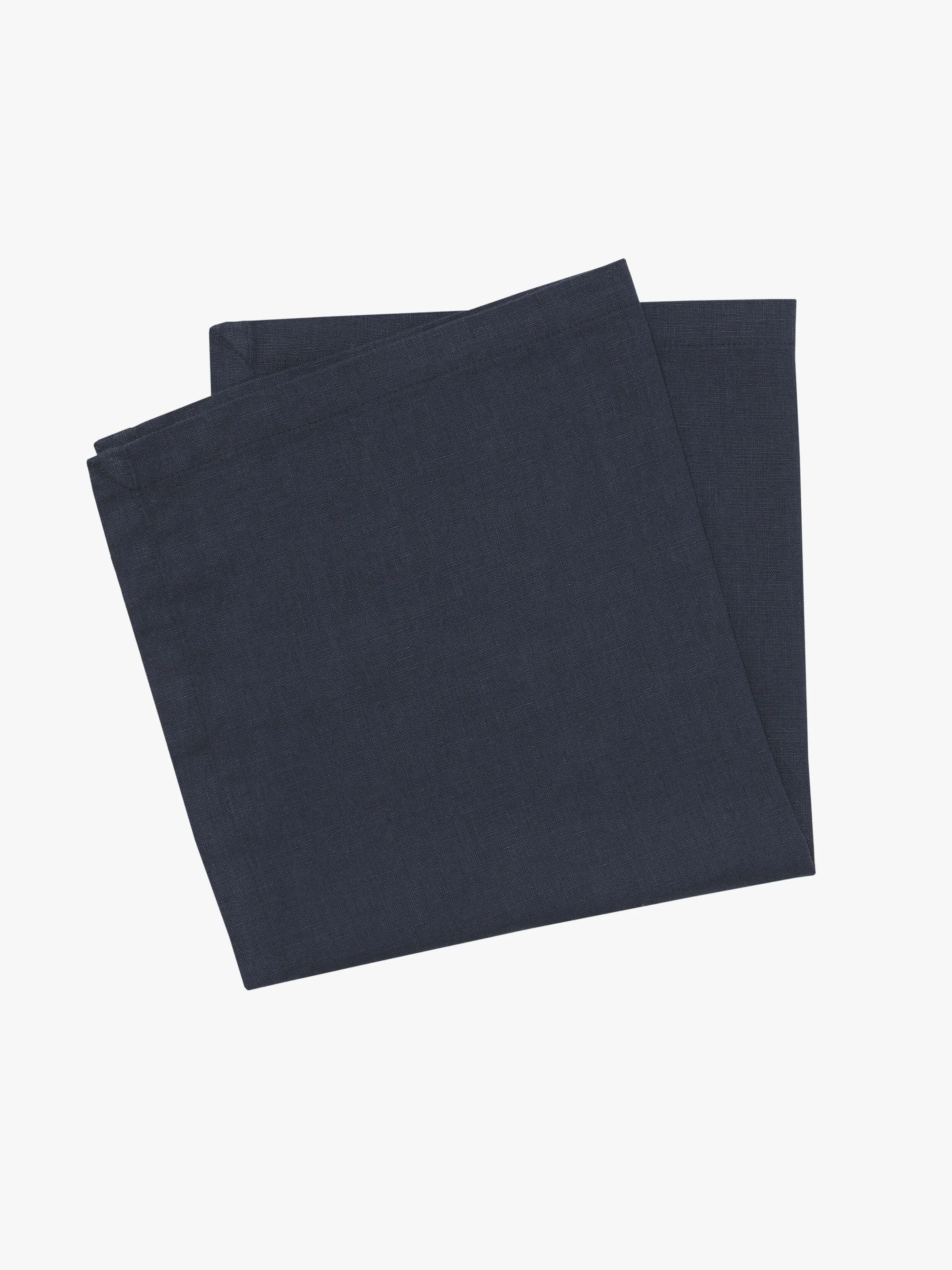 L&M Home Moss Navy French Linen Napkin Set Sale