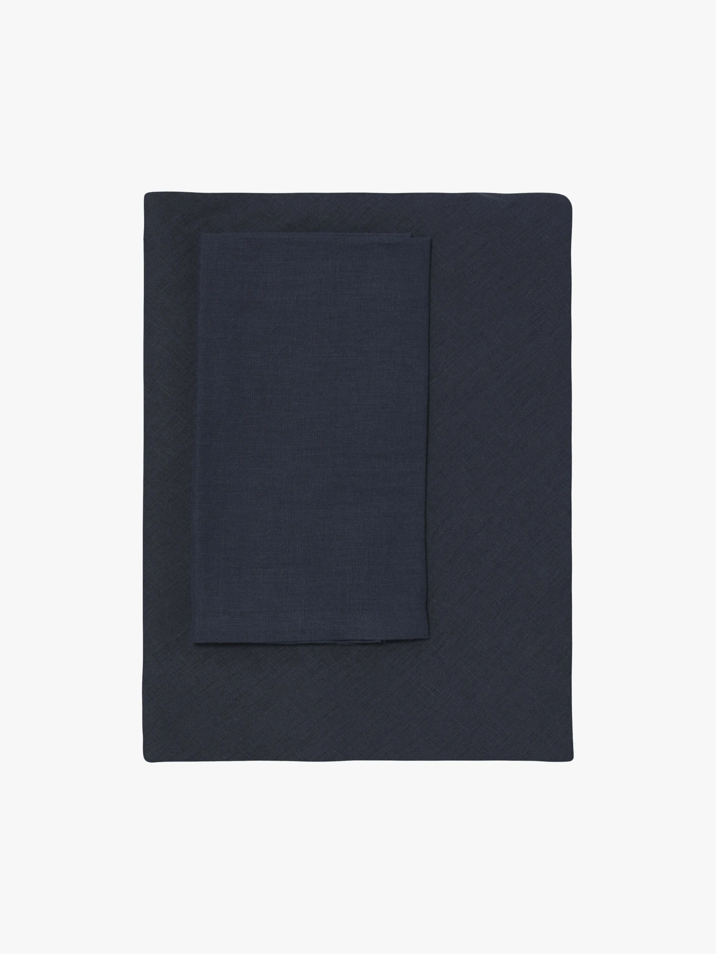 L&M Home Moss Navy French Linen Table Cloth Best Sale