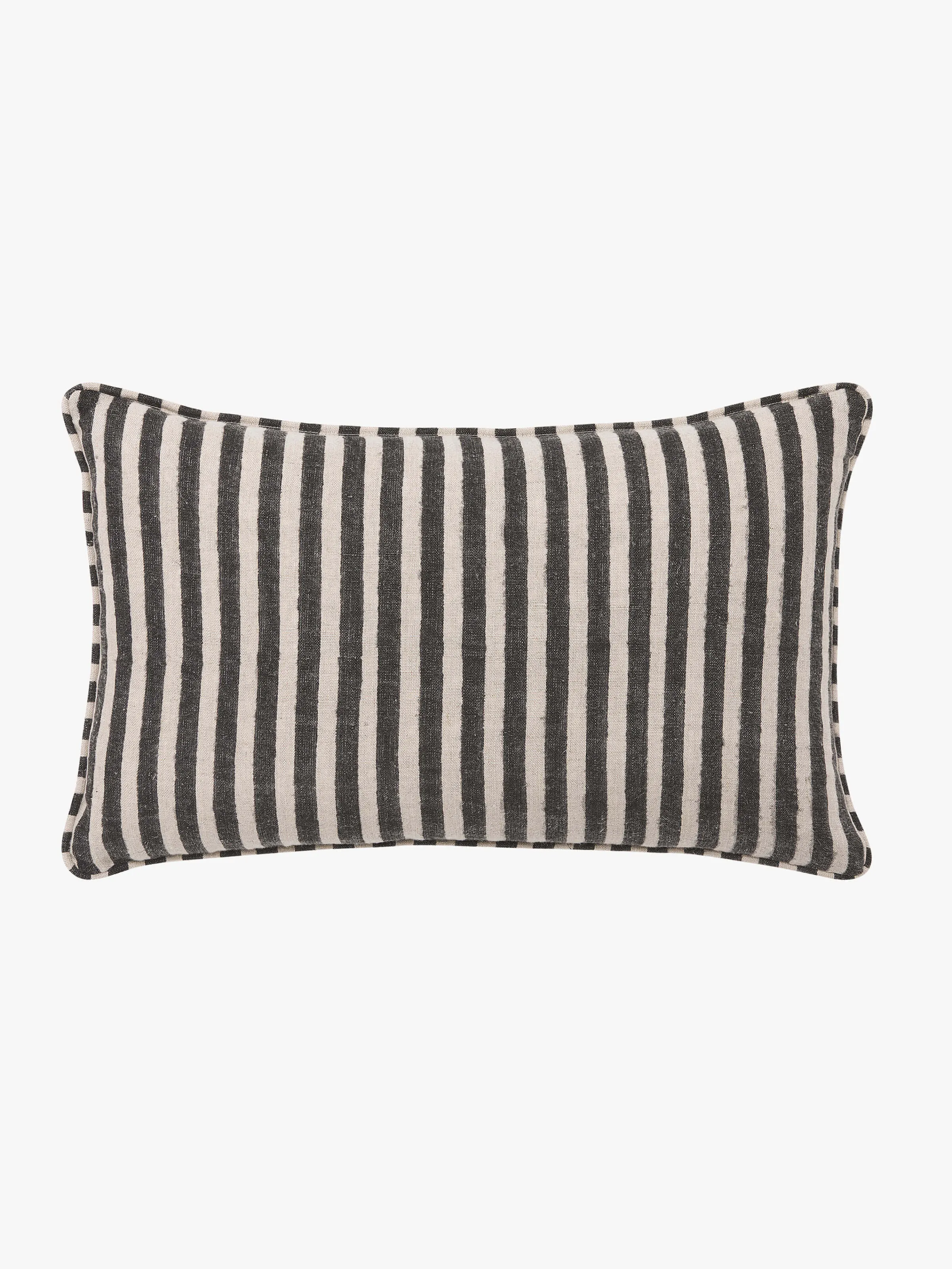 L&M Home Quinn Black Reversible Linen Cushion Online