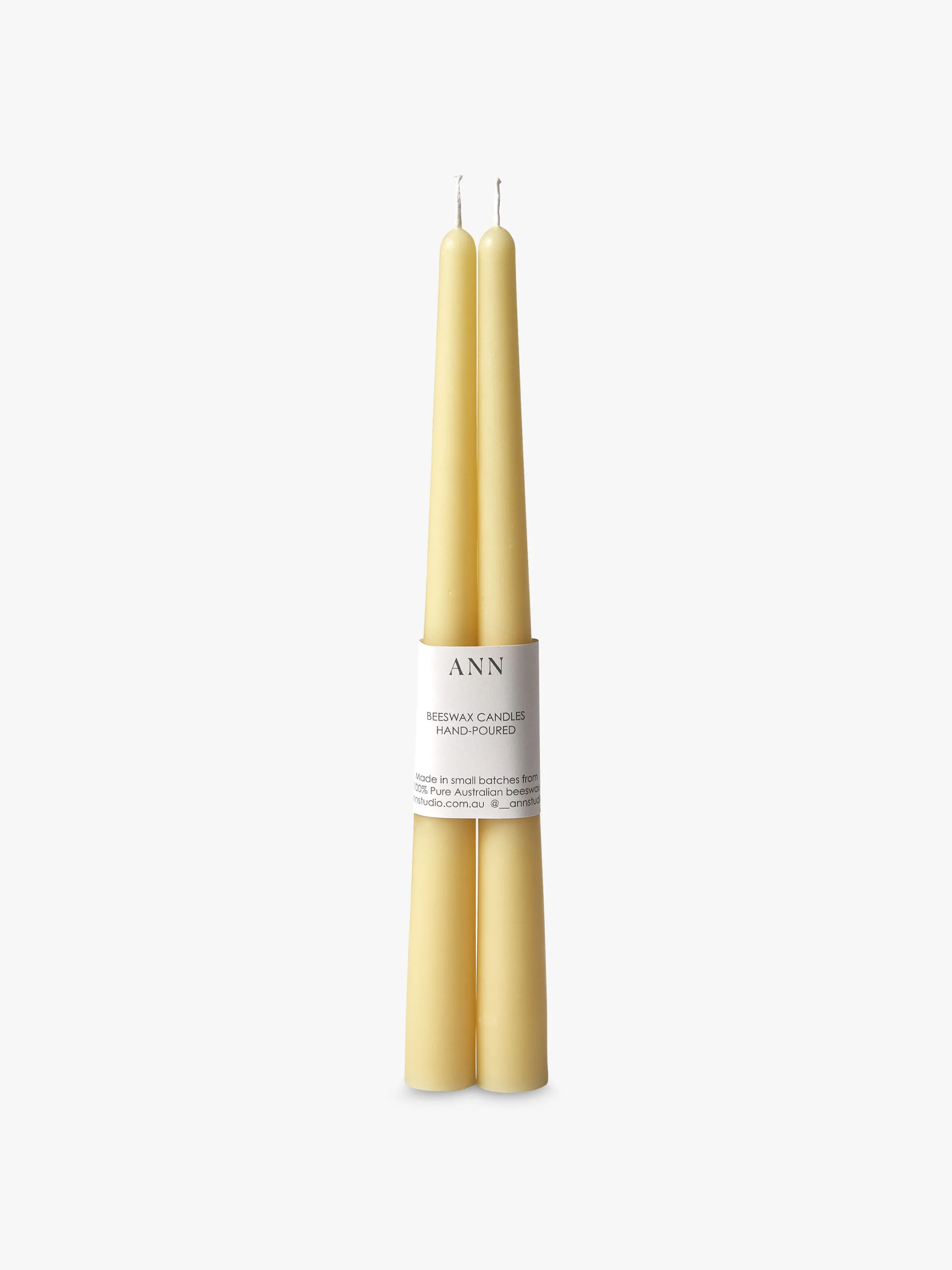 L&M Home Tapered Candle Pair - Natural Hot