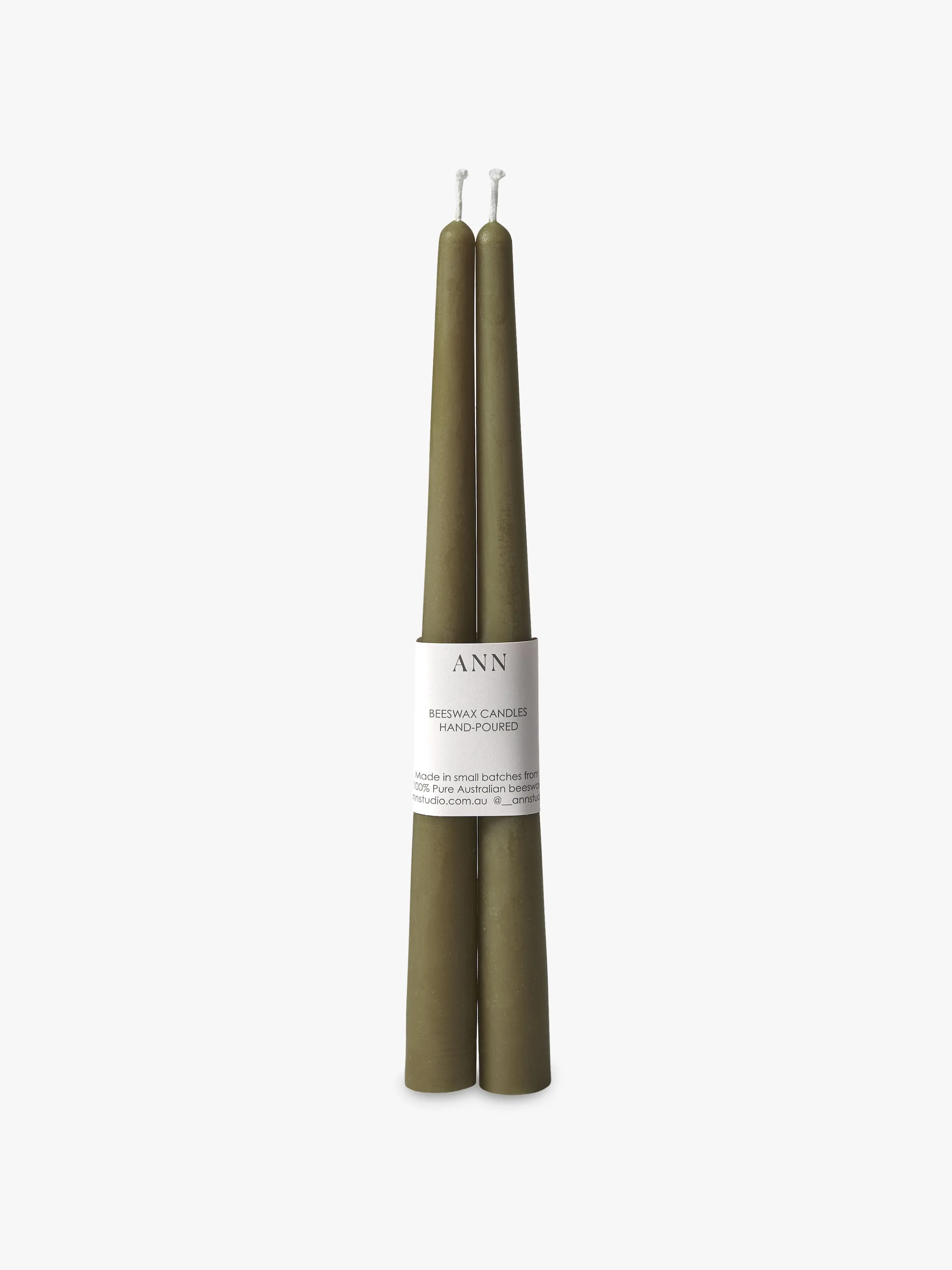 L&M Home Tapered Candle Pair - Olive Cheap