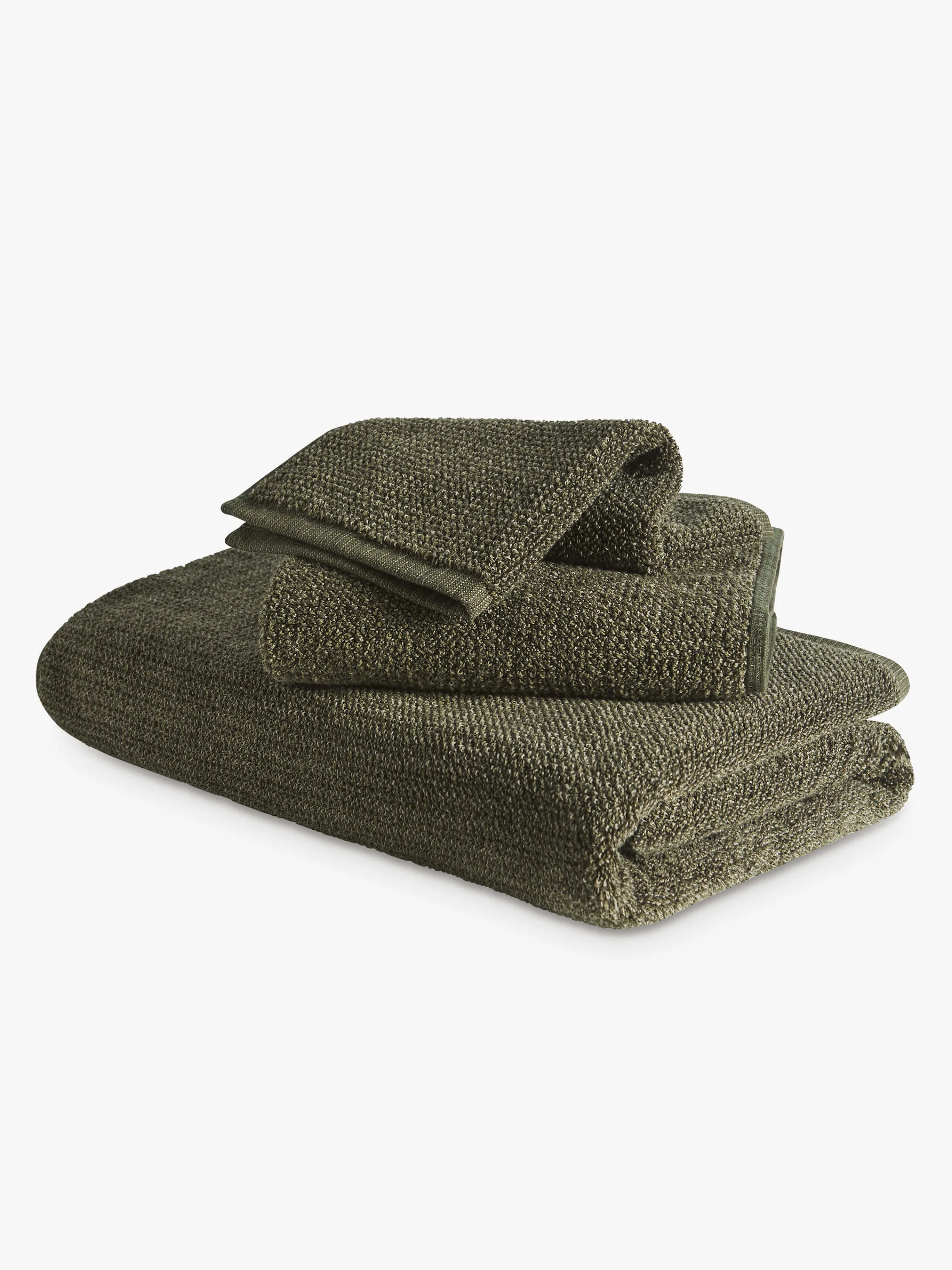 L&M Home Tweed Olive Towels Store